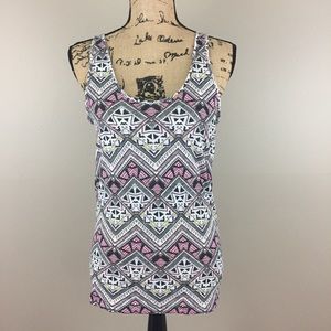 Victoria’s Secret PINK Aztec Neon Print Tank, M